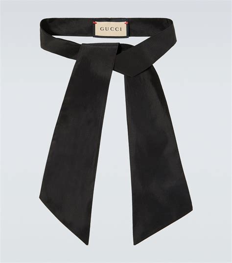 gucci ribbon bow|gucci silk neck bow.